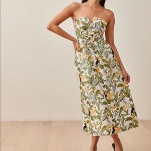 Reformation Cosmina Linen Dress Sz 8